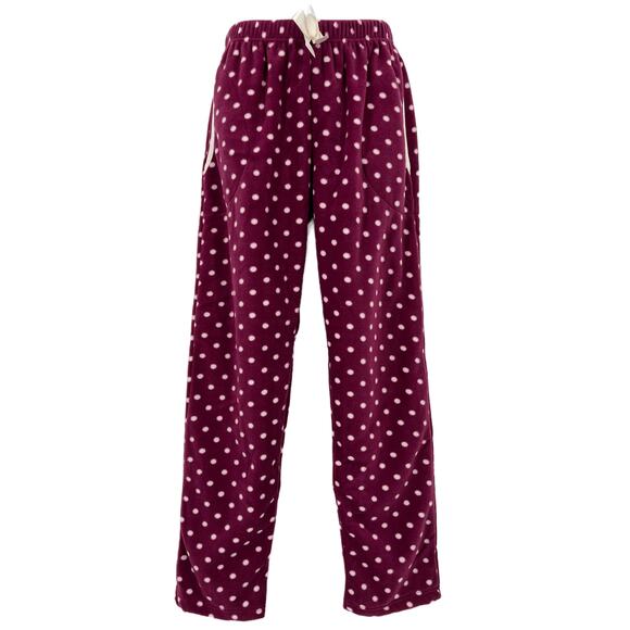 Polar Alt Pajama Bottom in Polka Dot Bordeaux Size Medium - Picture 4 of 9